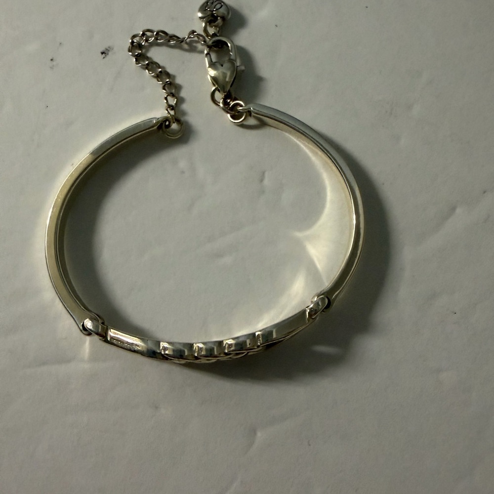 Brighton Interlock Braid Bar Silver Bracelet - image 3